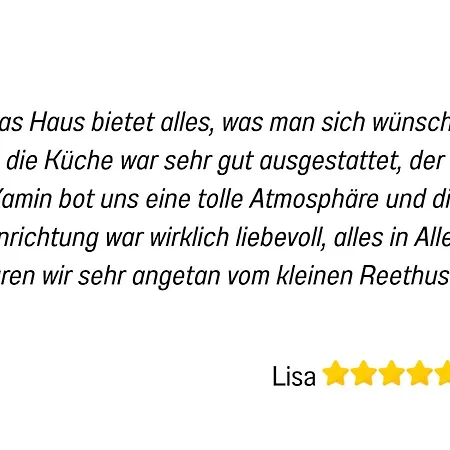 Reetdachhaus In Seenaehe, Ruhige Lage, Kamin & Terrasse Vakantiehuis
